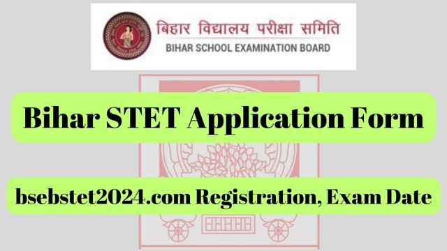 Bihar STET Application Form