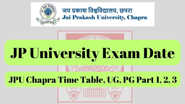 JP University Exam Date