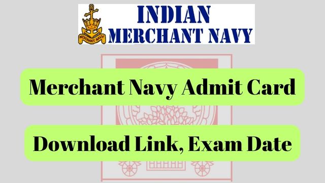 Merchant Navy Admit Card