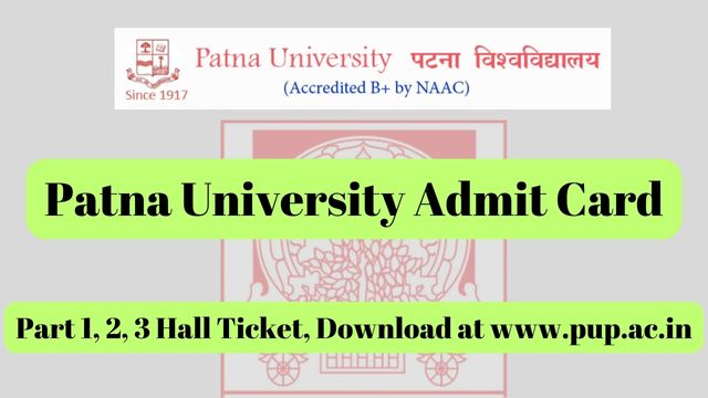 Patna University Admit Card Download
