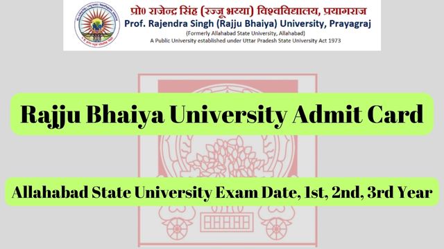 Rajju Bhaiya University Admit Card