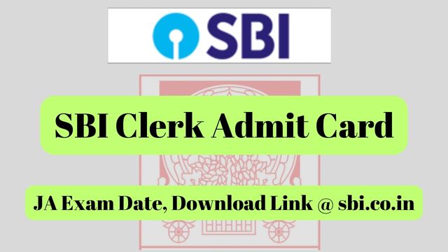 SBI Clerk Admit Card