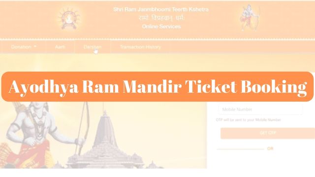 Ayodhya Ram Mandir Ticket Booking