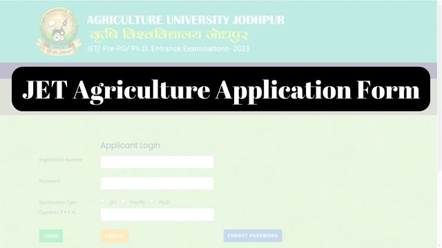 JET Agriculture Application Form