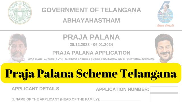 Praja Palana Scheme Telangana