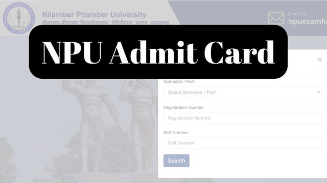 NPU Admit Card