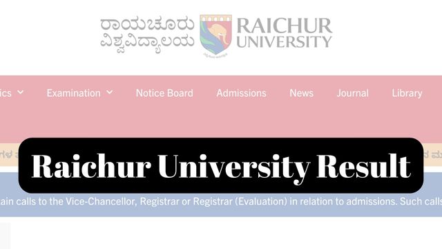 Raichur University Result